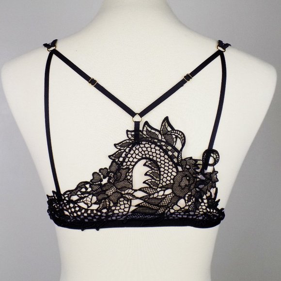 Victoria's Secret Other - nwt Victoria's Secret bralette bra lingerie lace dragon embroidery design